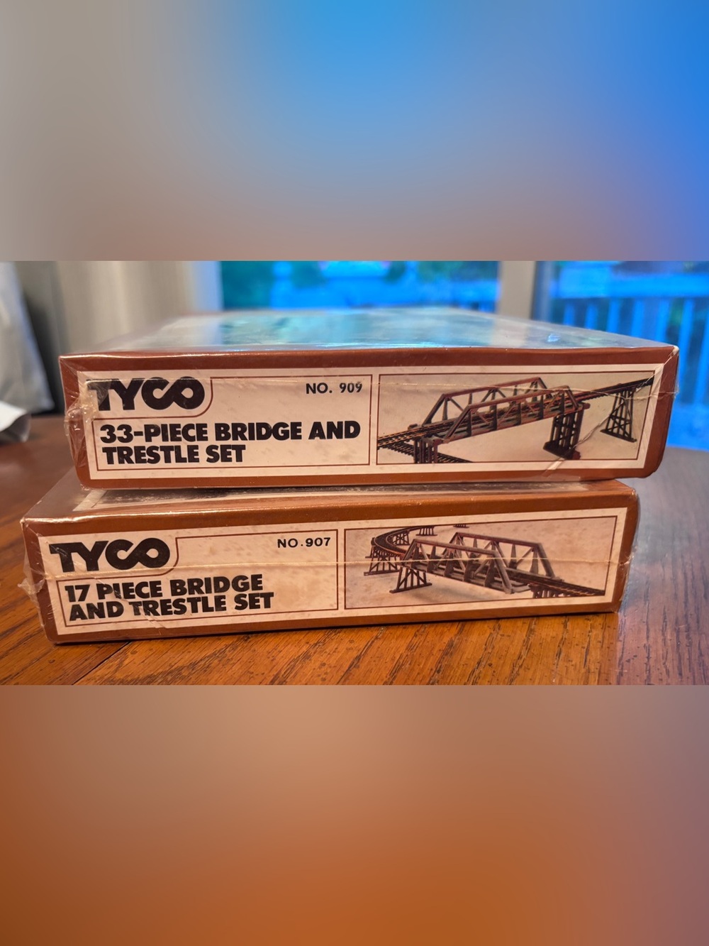 Brown Bridge and Trestle Set - Model Train Accessories